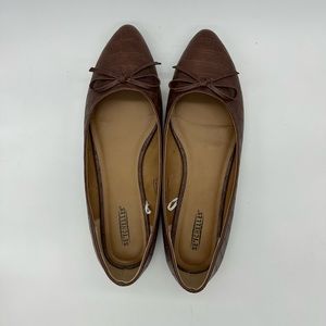 Balerinas marrones de punta talla 10